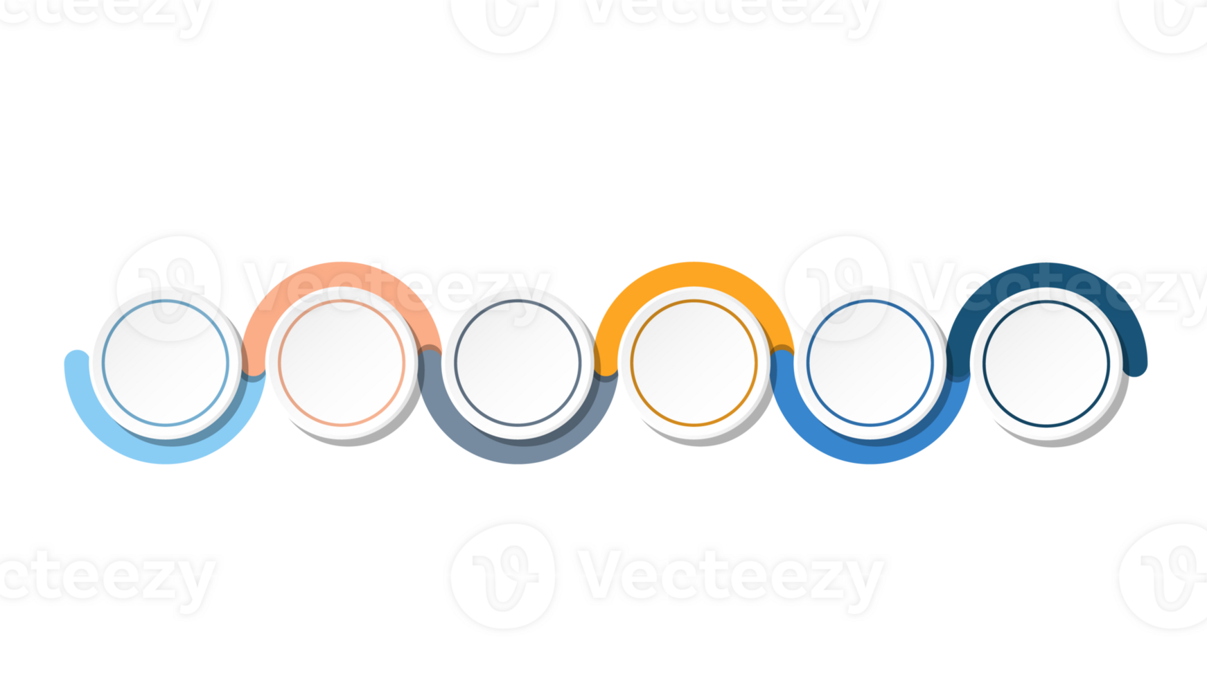 Infographic process design 6 options or steps. png
