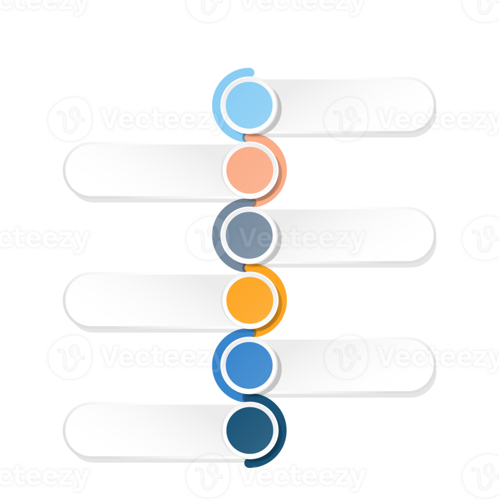 Infographic process design 6 options or steps. png