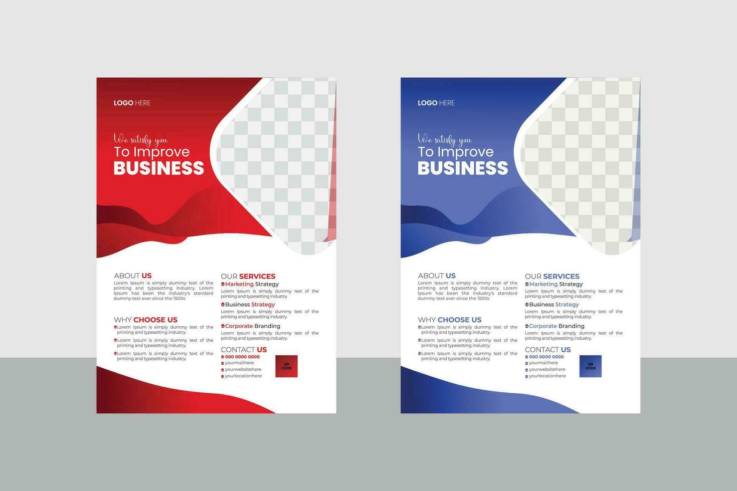 Minimal Business Flyer Design Template vector