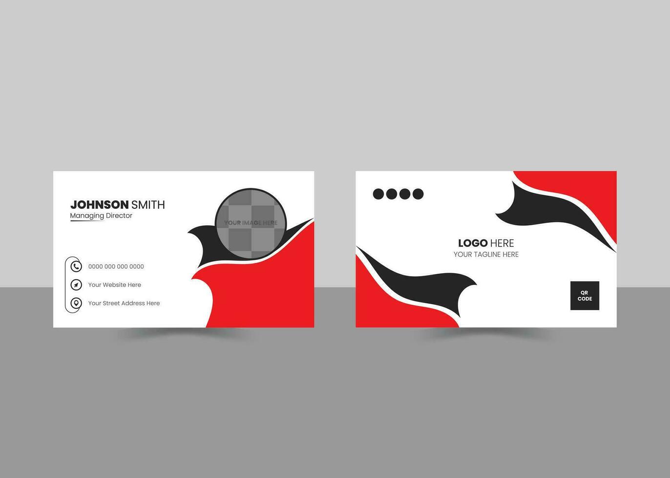 Professional Creative Business Card Design Template vector