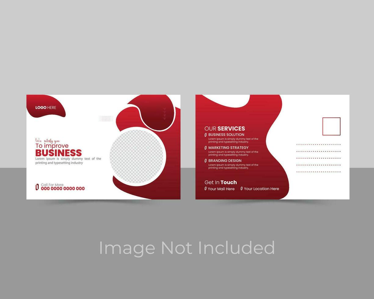 Creative Business Post Card Design vector