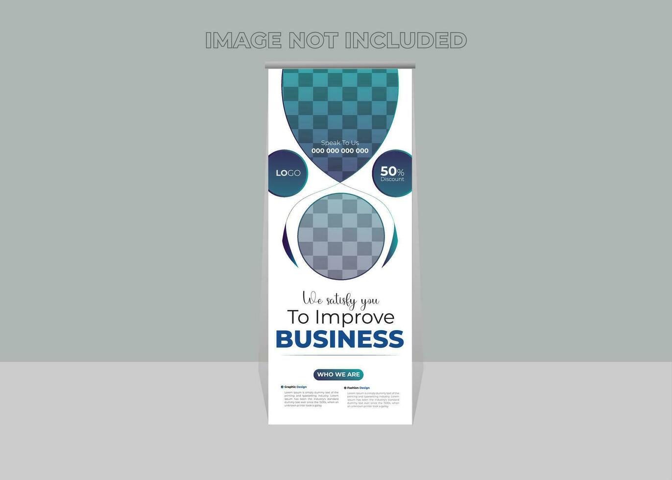 Creative Modern Professional Minimal Business Rollup Banner Design vector