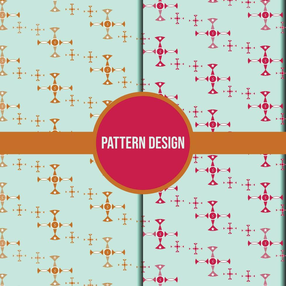 Creative Geometric Floral Seamless Pattern vector