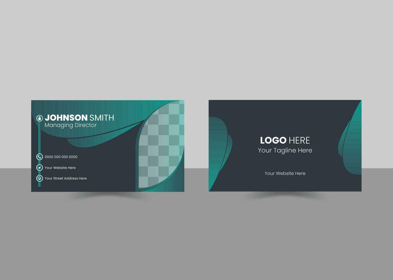 Creative Professional Business Card Design Template vector