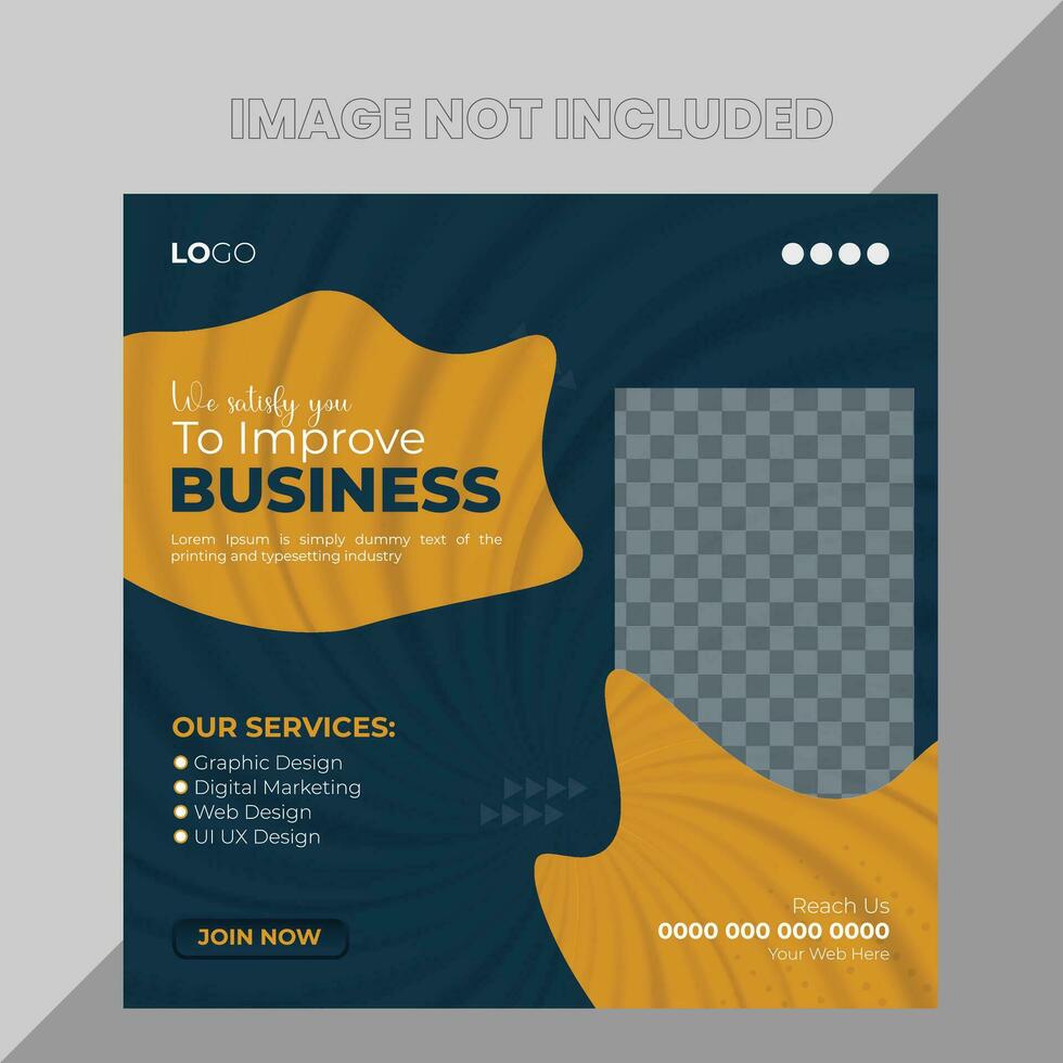 Creative Modern Business Social Media Post Design vector