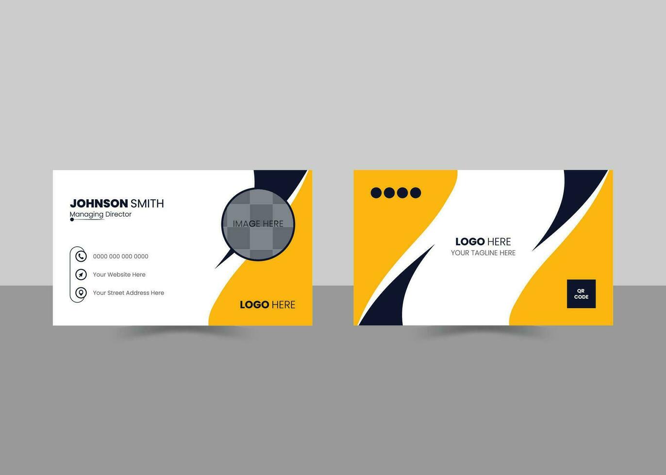 Professional Creative Business Card Design Template vector