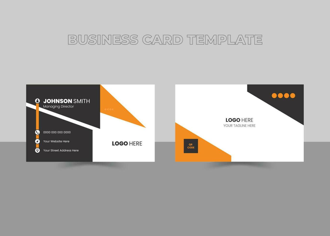 Professional Creative Business Card Design Template vector