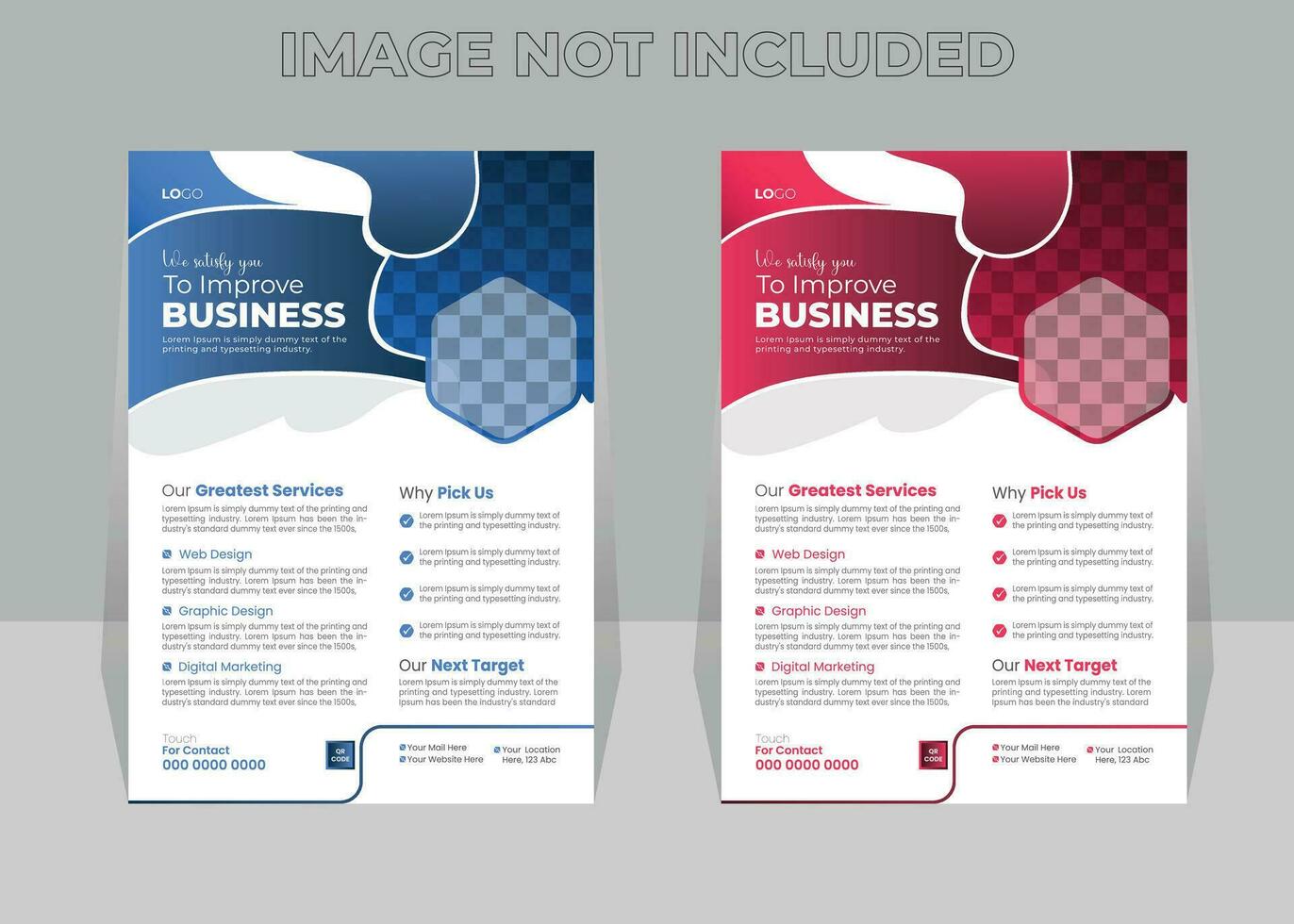Creative Professional Business Agency Flyer Design Template vector