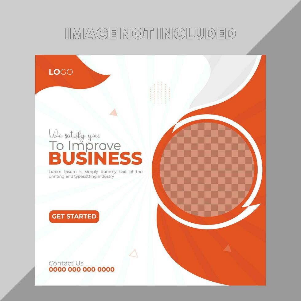 Creative Modern Business Social Media Post Design vector