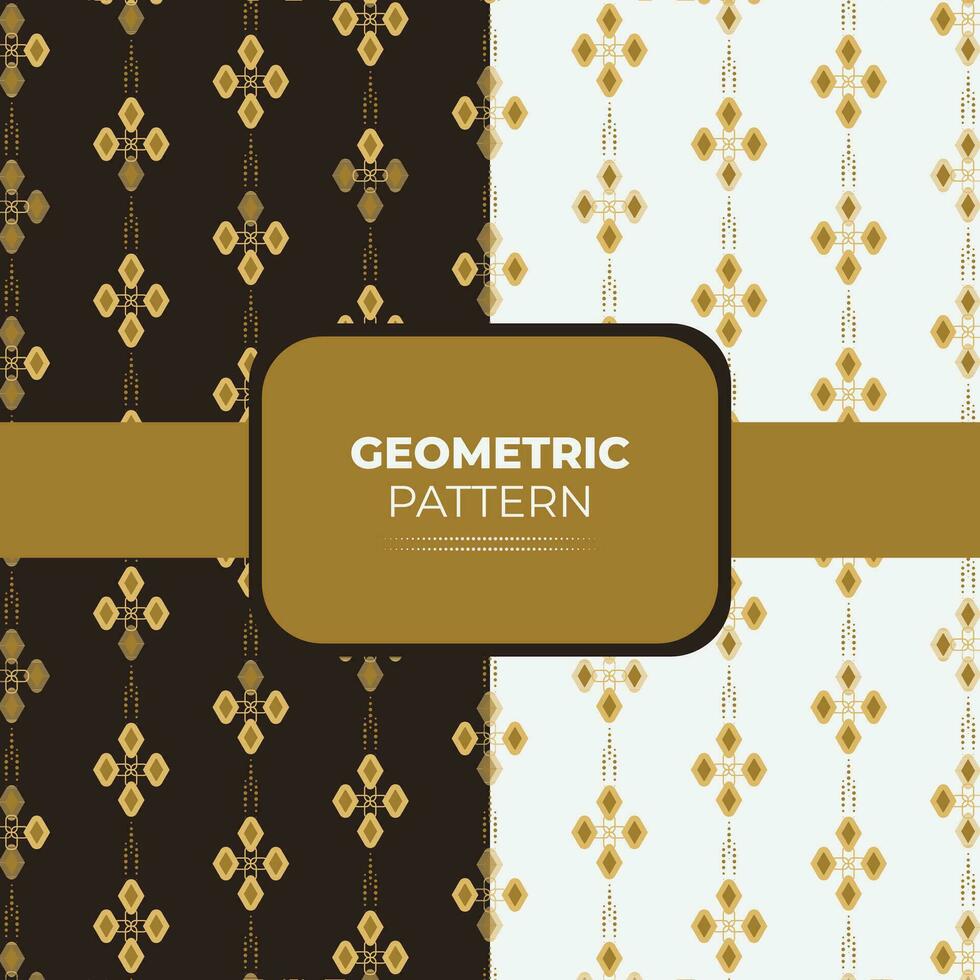 Creative Geometric Floral Seamless Pattern vector