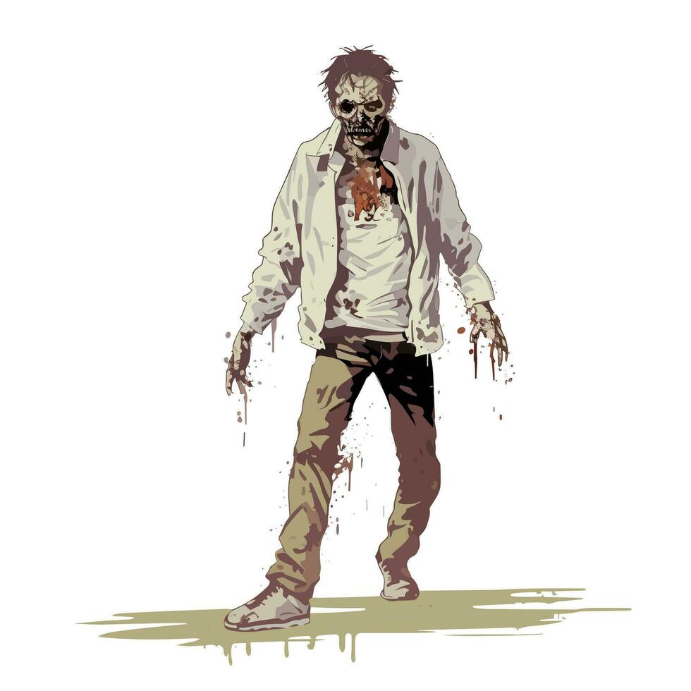 zombi caminante vector