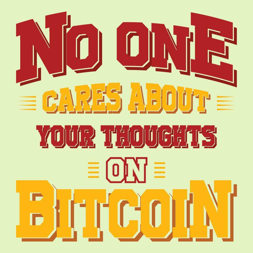 Free vector bitcoin t shirt design print templet typography design