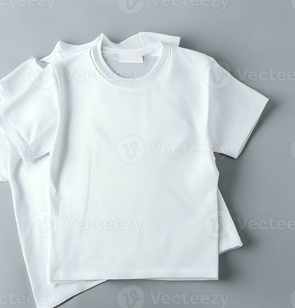 Ai generate photo  Free photo white t-shirts with copy space on