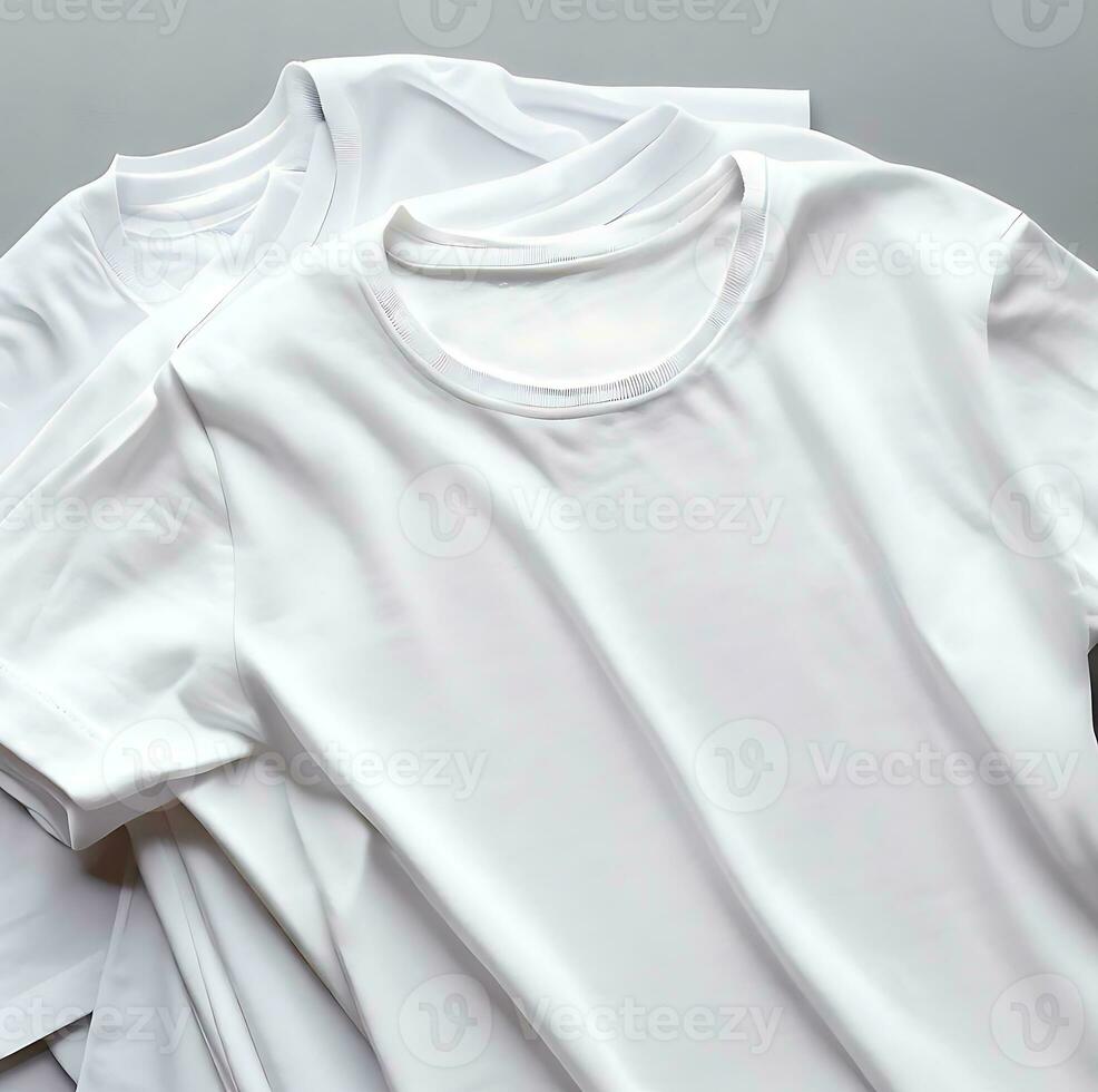 Ai generate photo  Free photo white t-shirts with copy space on