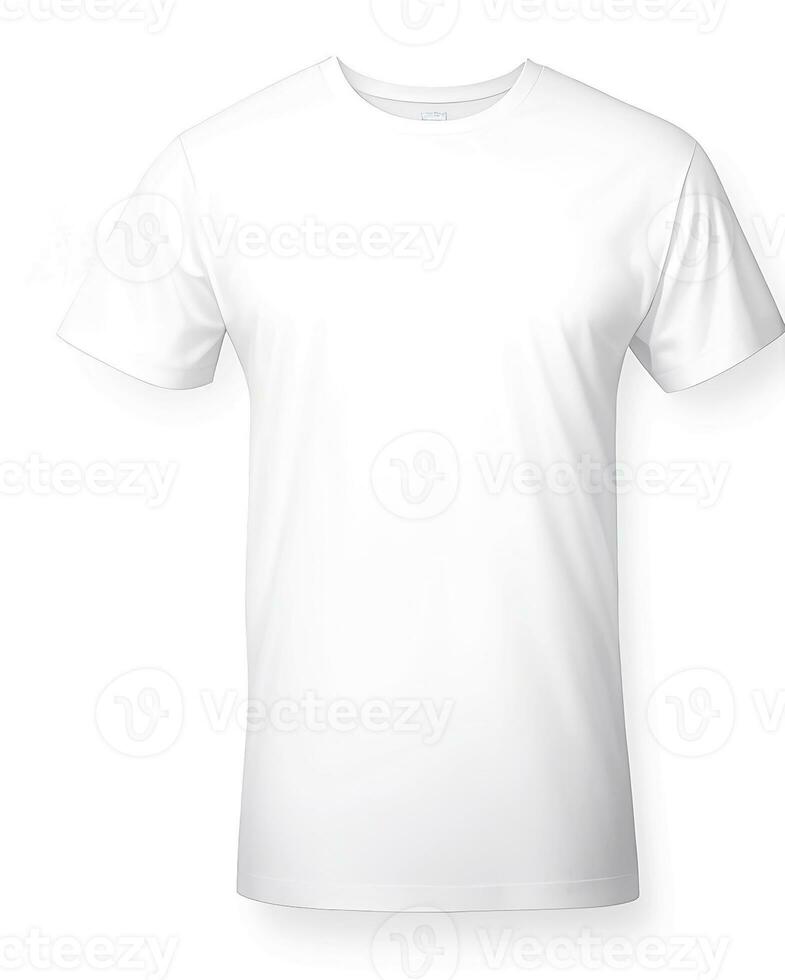 Ai generate photo Free photo white t-shirts with copy space on gray backgroun