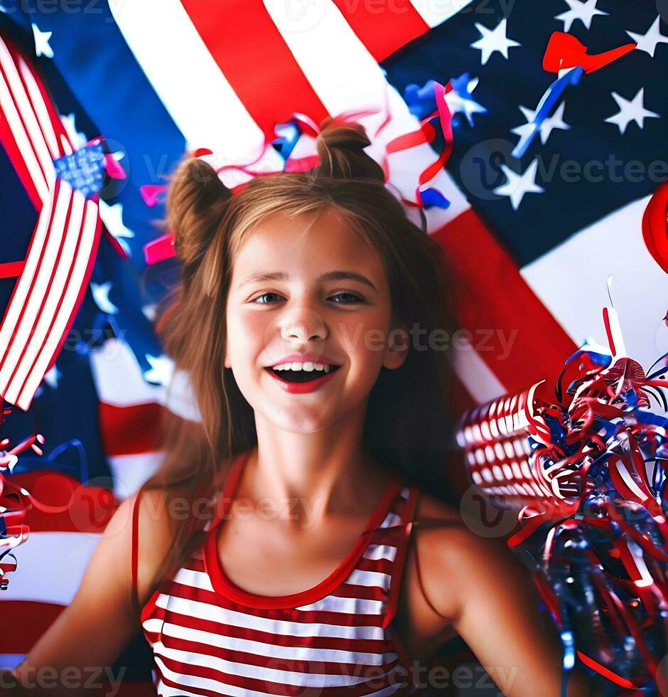 Ai generate photo USA Independence Day photo