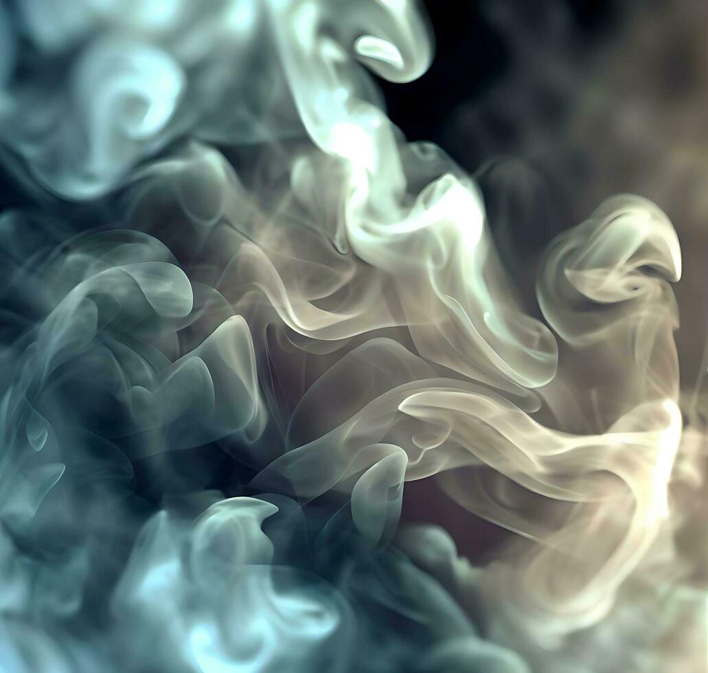 Ai generate photo 3d smoky cloud effect background
