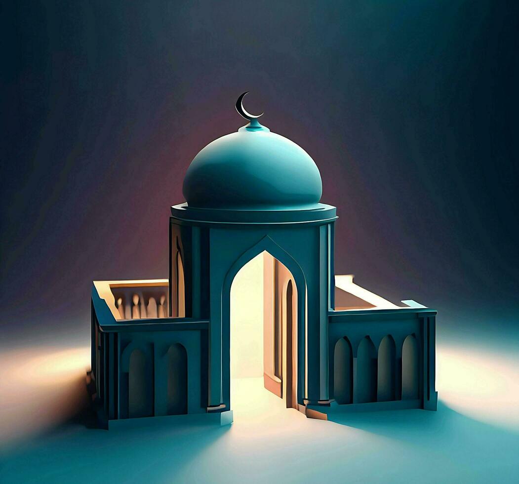 Ai generate mosque photo