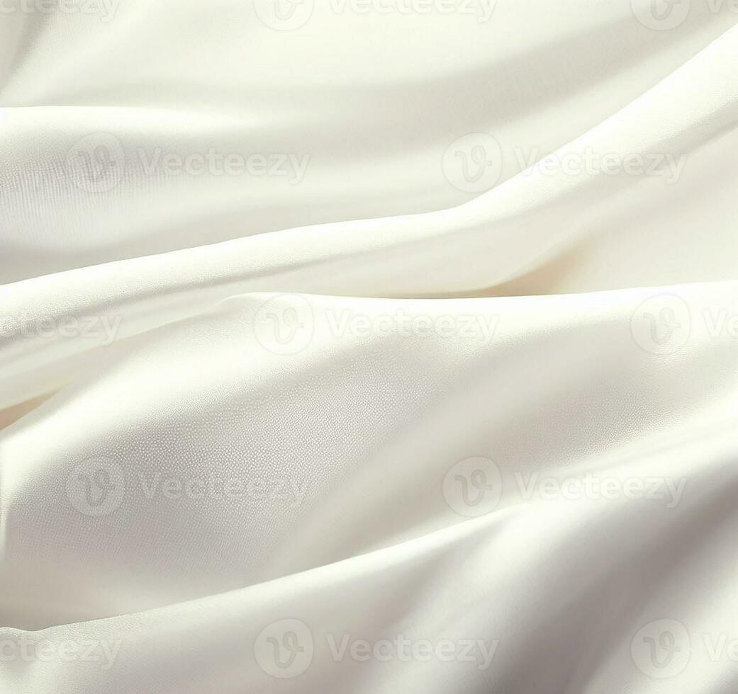 ai generate photo White silk fabric textured background