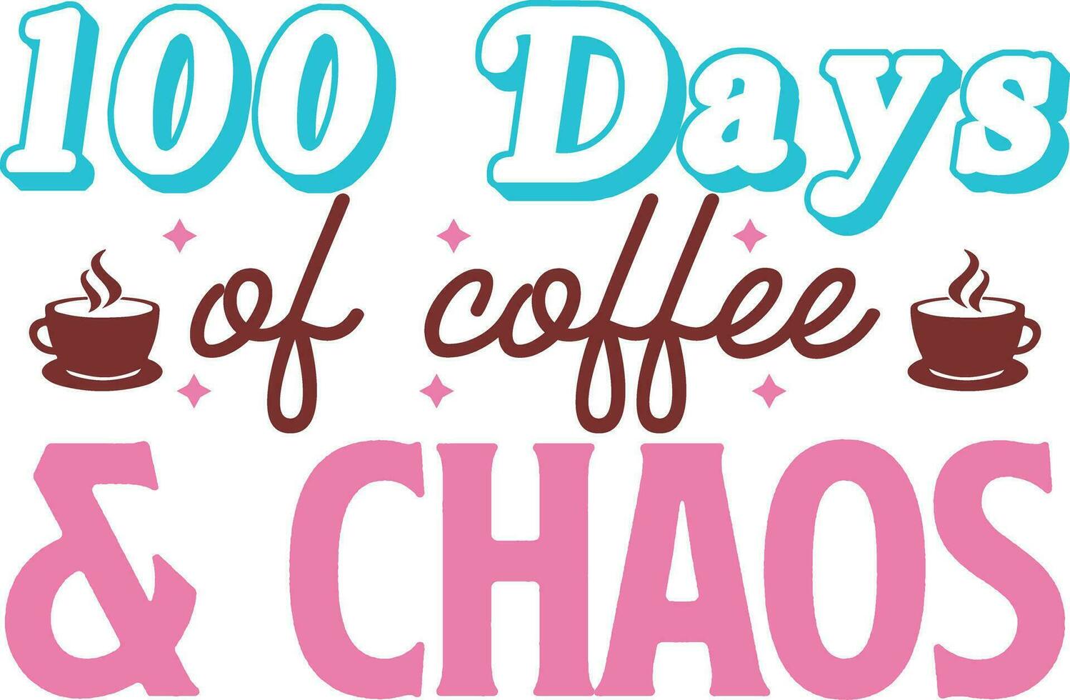 100 days of school t-shirt design vector