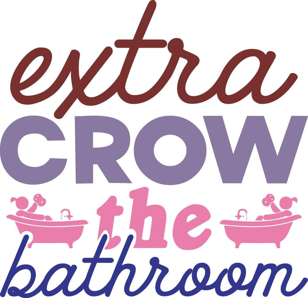 Bathroom t-shirt design vector
