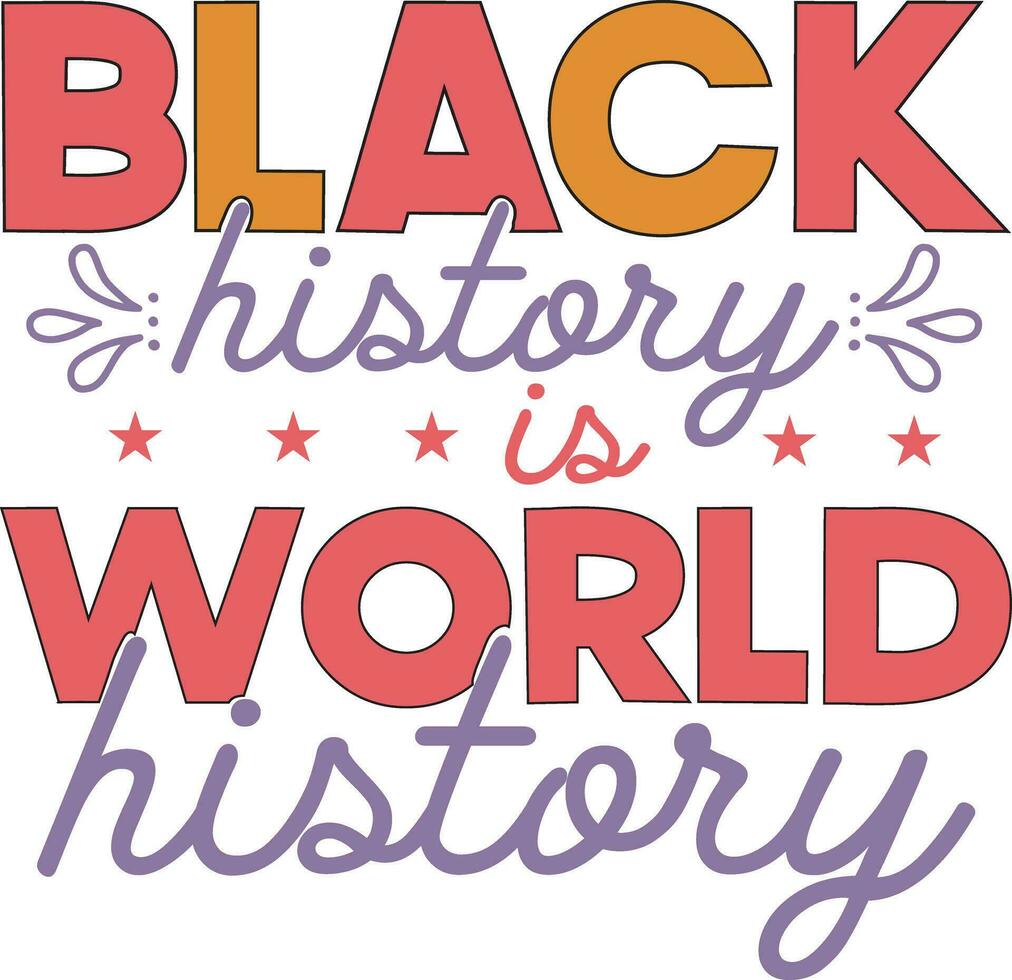 Black History  t-shirt design vector