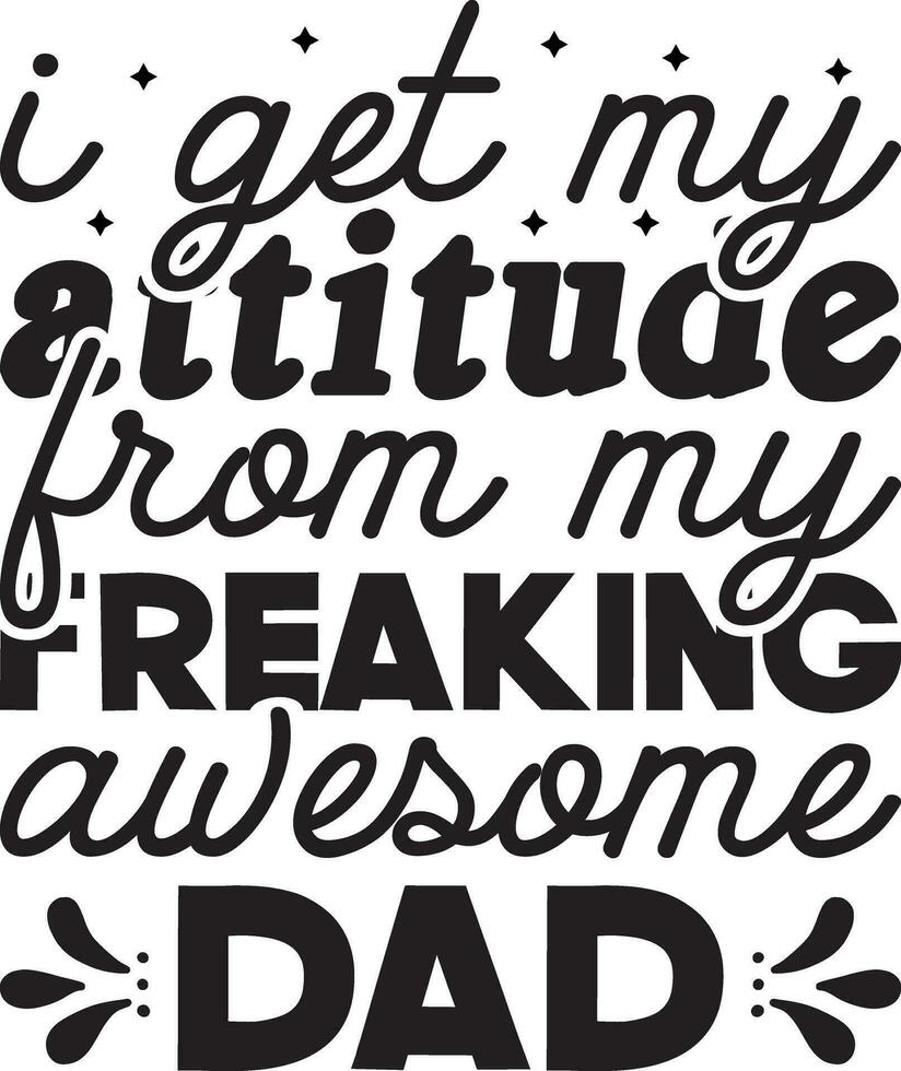 Fathers day t-shirt design vector