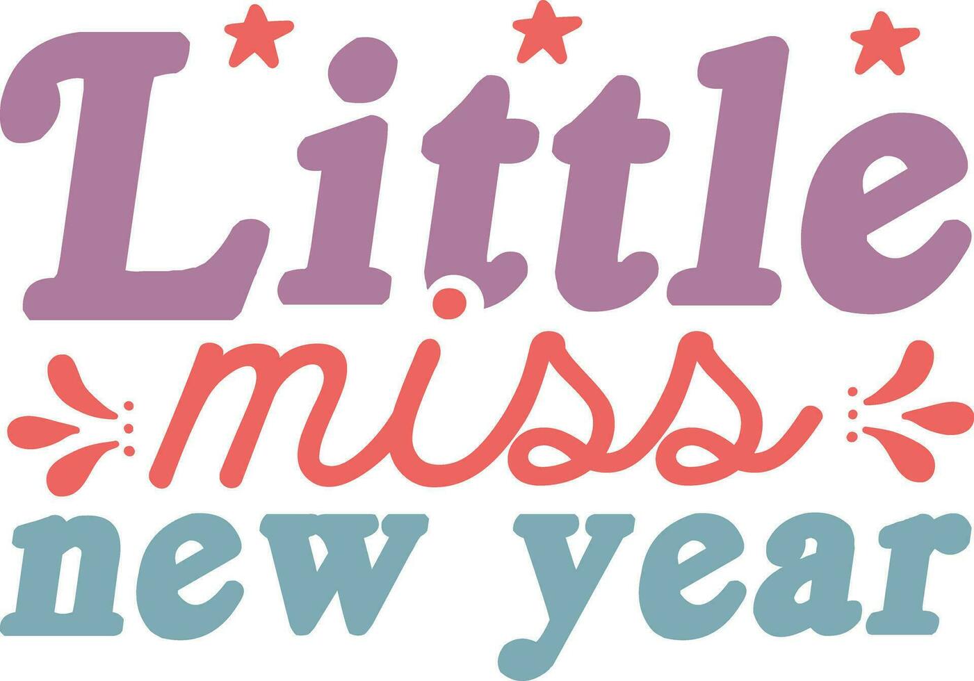 New year t-shirt design vector