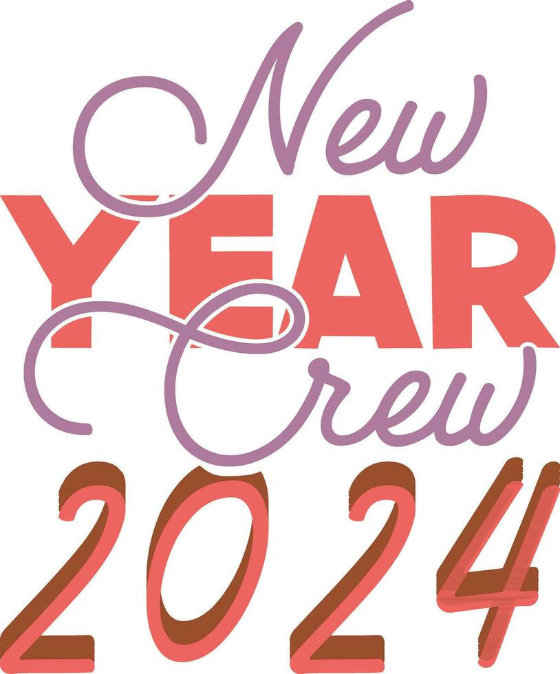 New year t-shirt design vector