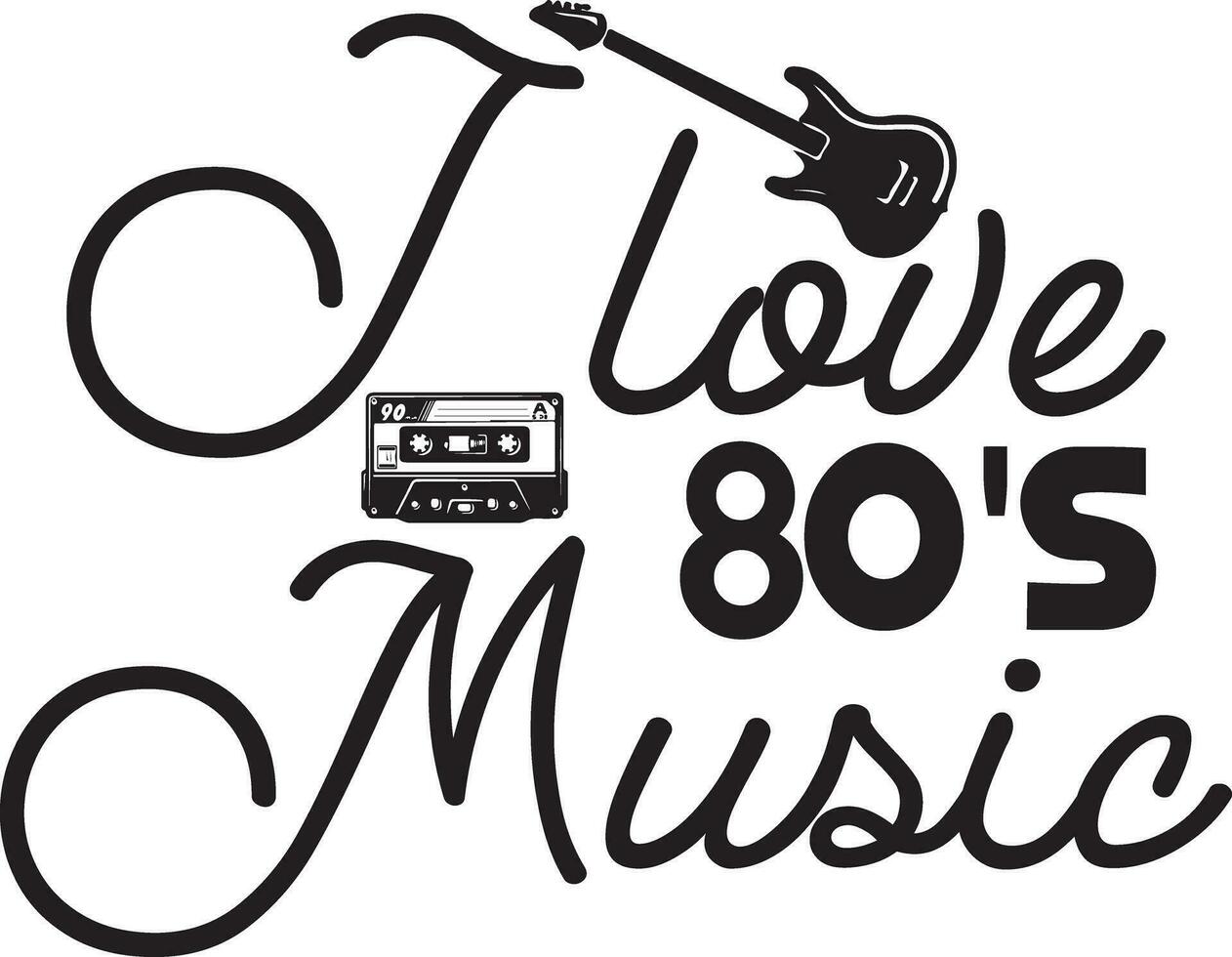 80s 90s  t-shirt design vector