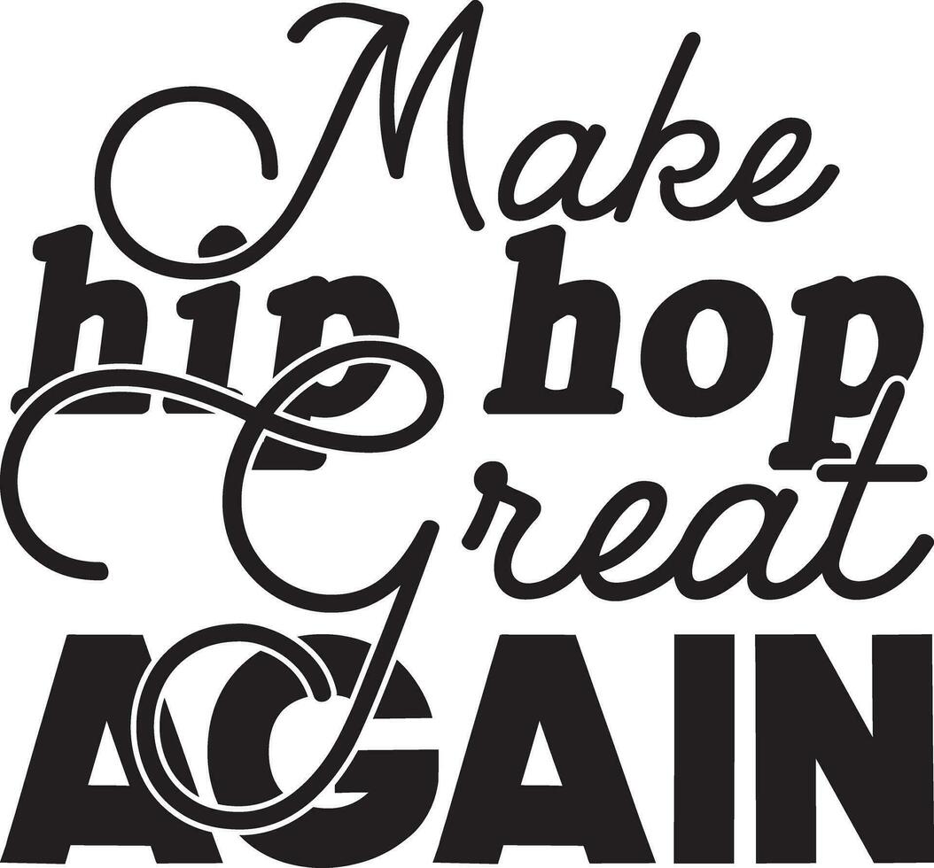 Hip Hop t-shirt design vector