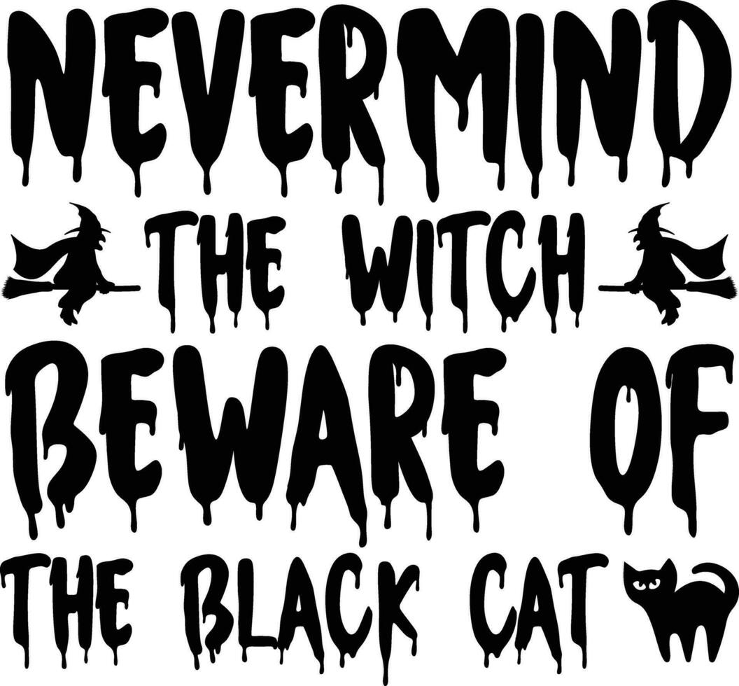Halloween lettering quote SVG Design vector