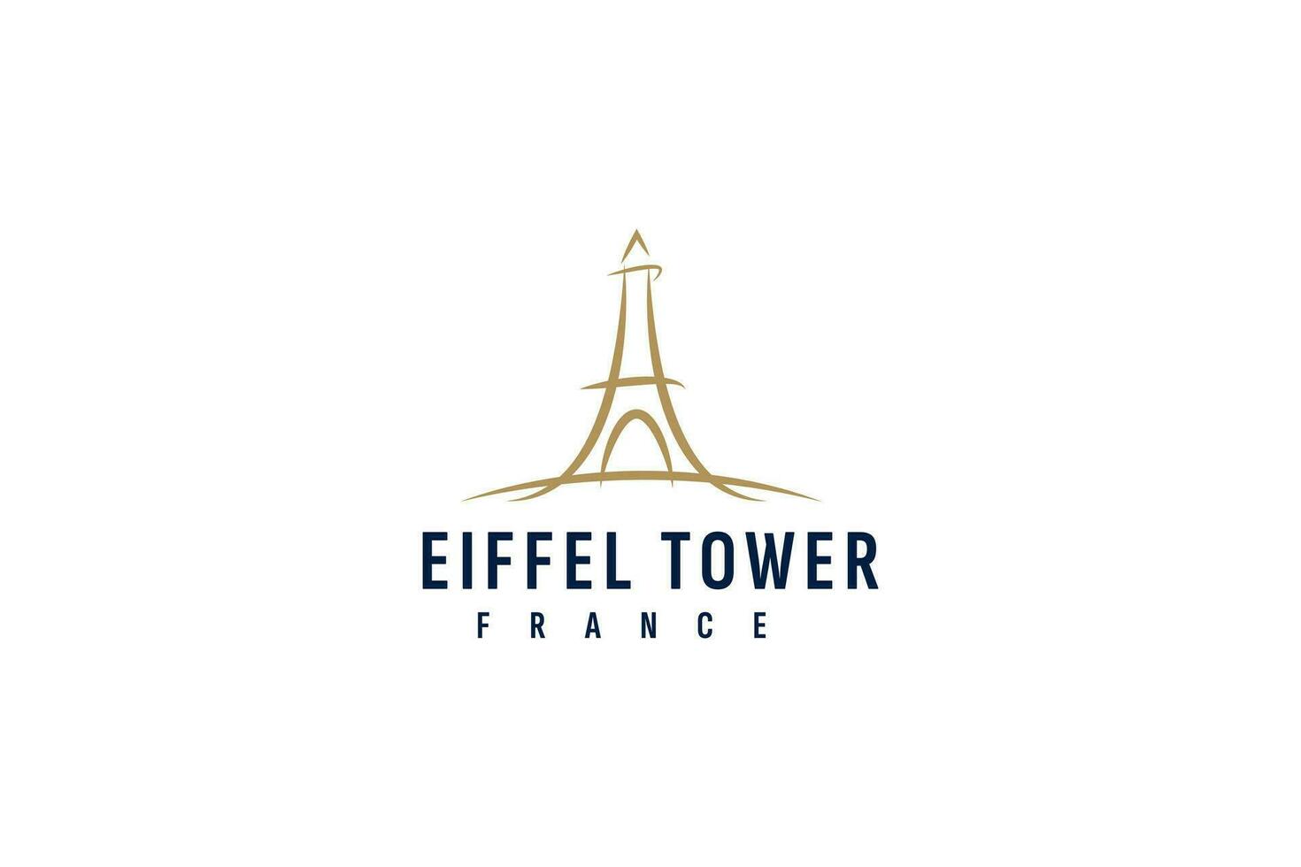 eiffel torre logo vector icono ilustración
