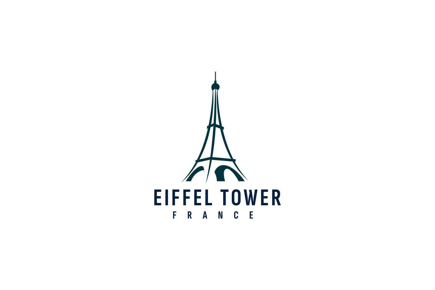 eiffel torre logo vector icono ilustración