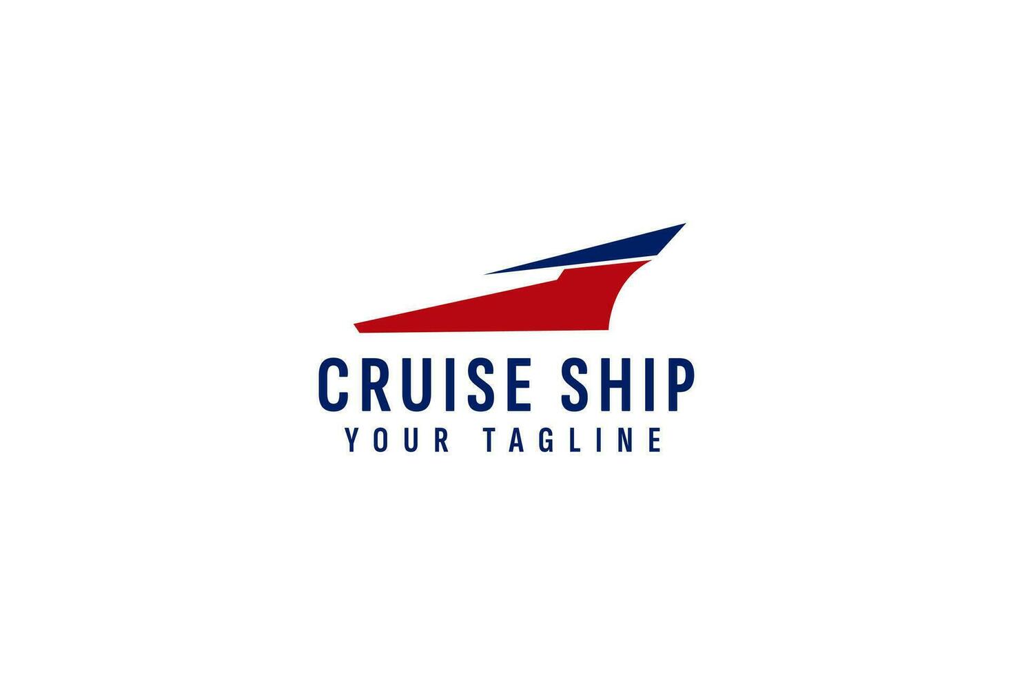Cruise ship logo vector icon illustration