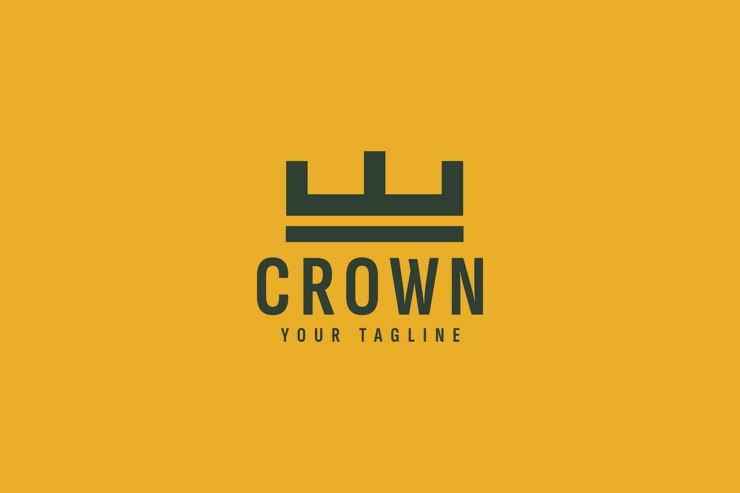 Crown logo vector icon illustration