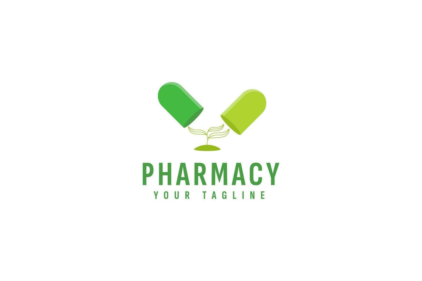 Pharmacy logo vector icon illustration