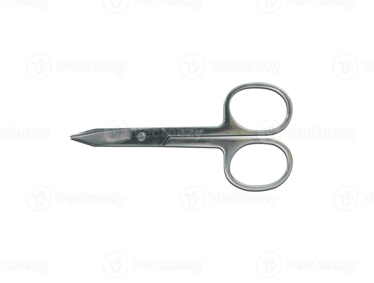 Scissors isolated on white background, after some edits. photo