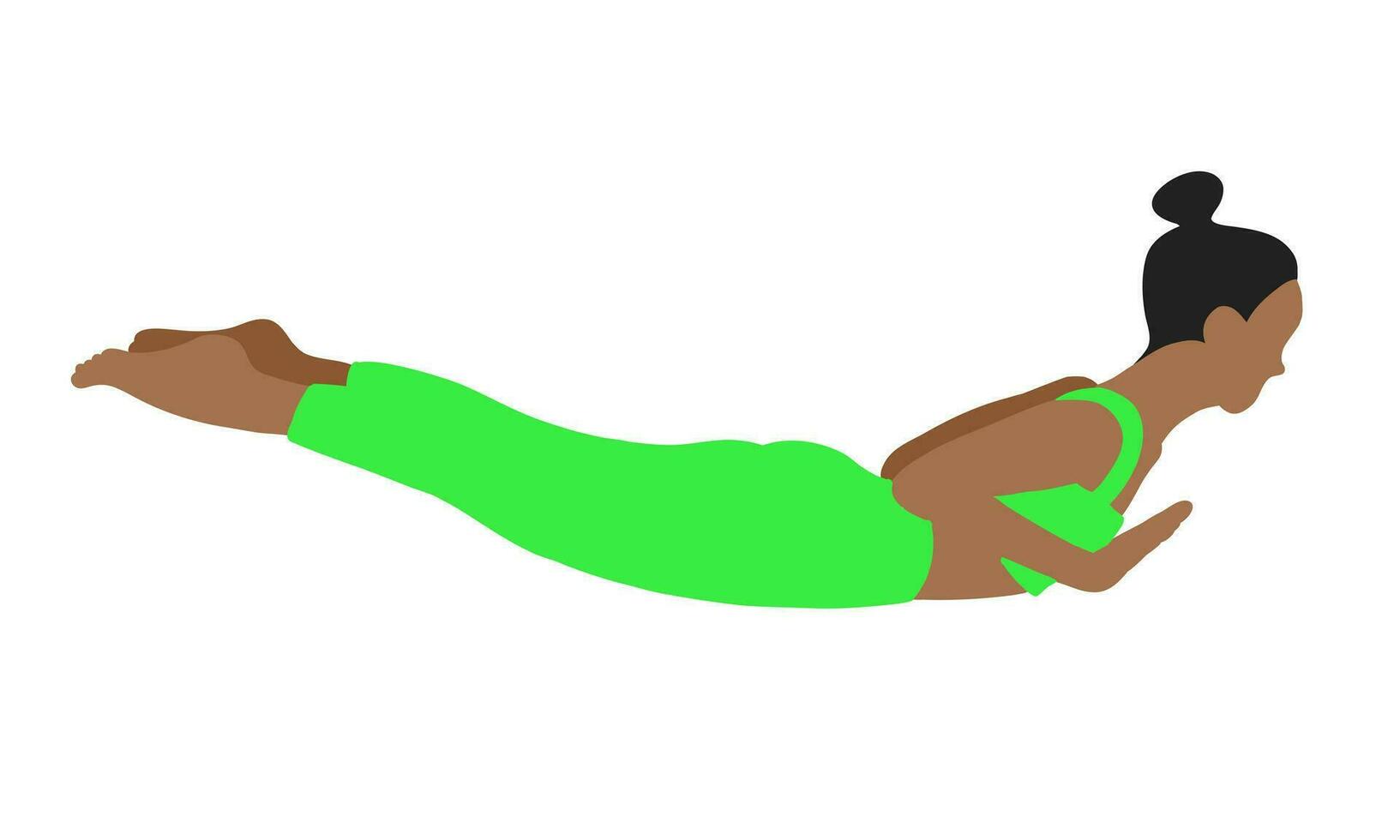 Yoga pilates pose vector