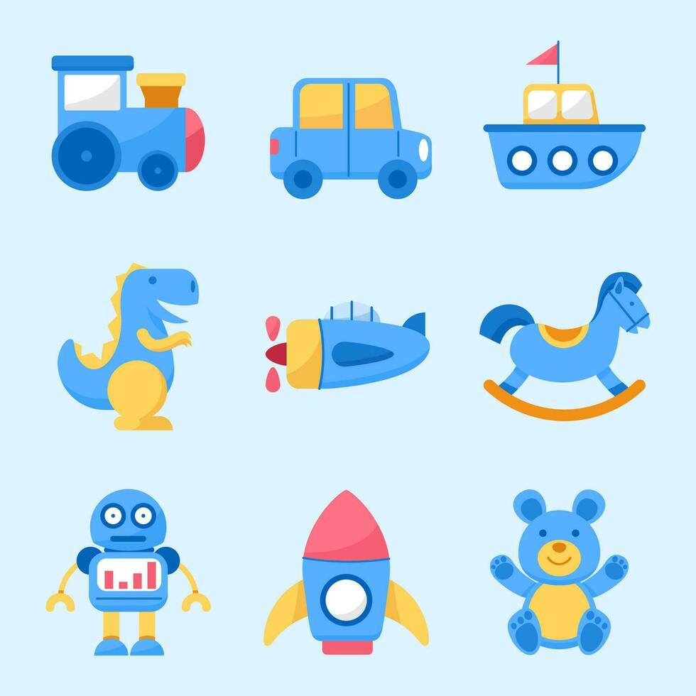 Boy Baby Toys Icon vector