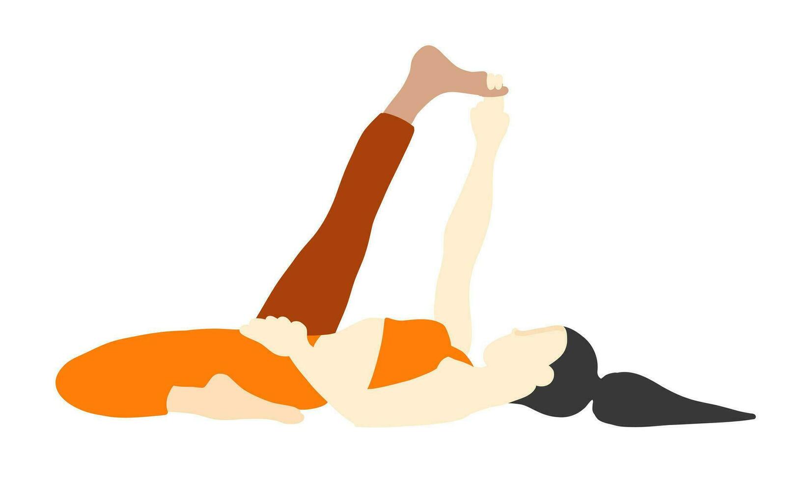 Yoga pilates pose vector