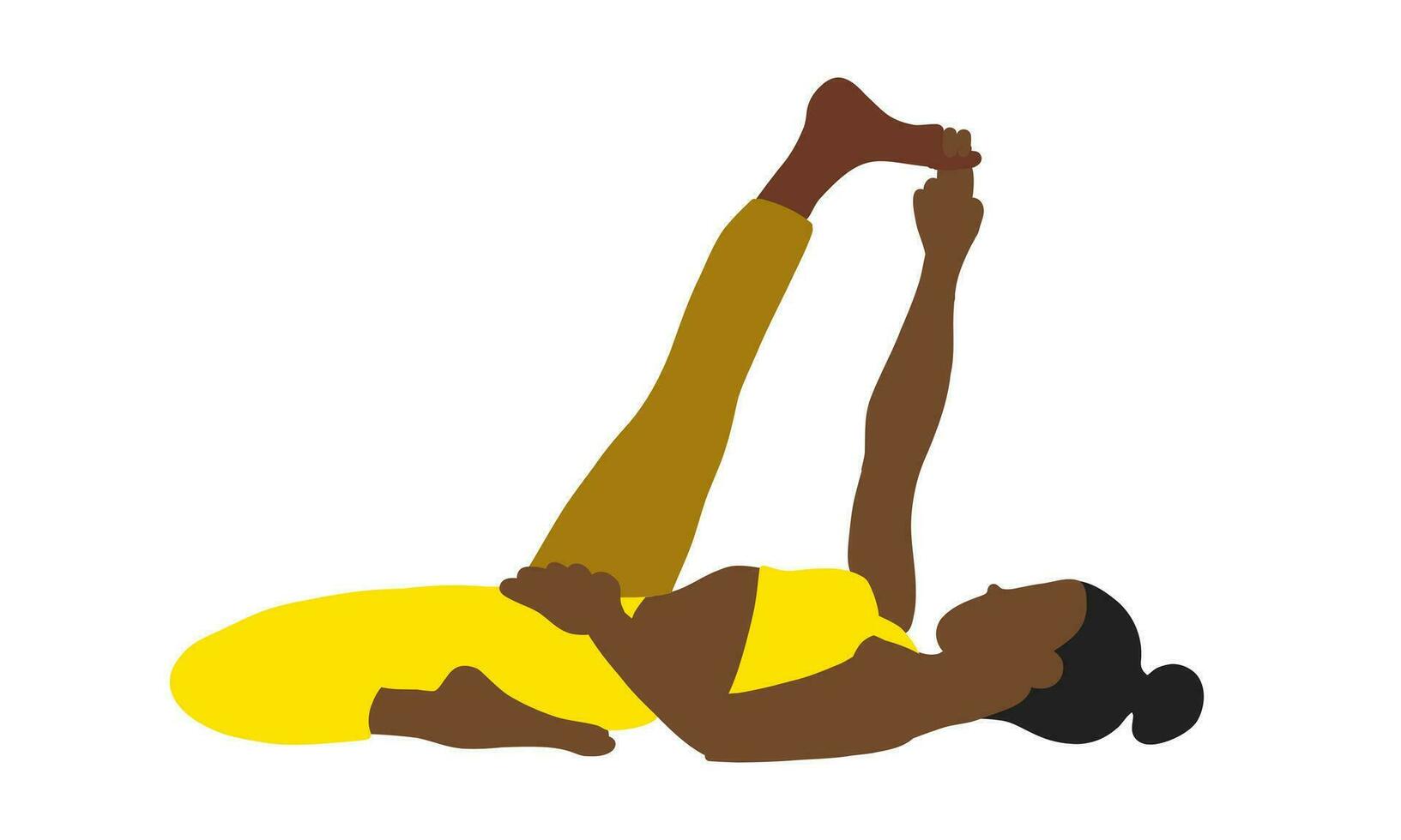 Yoga pilates pose vector