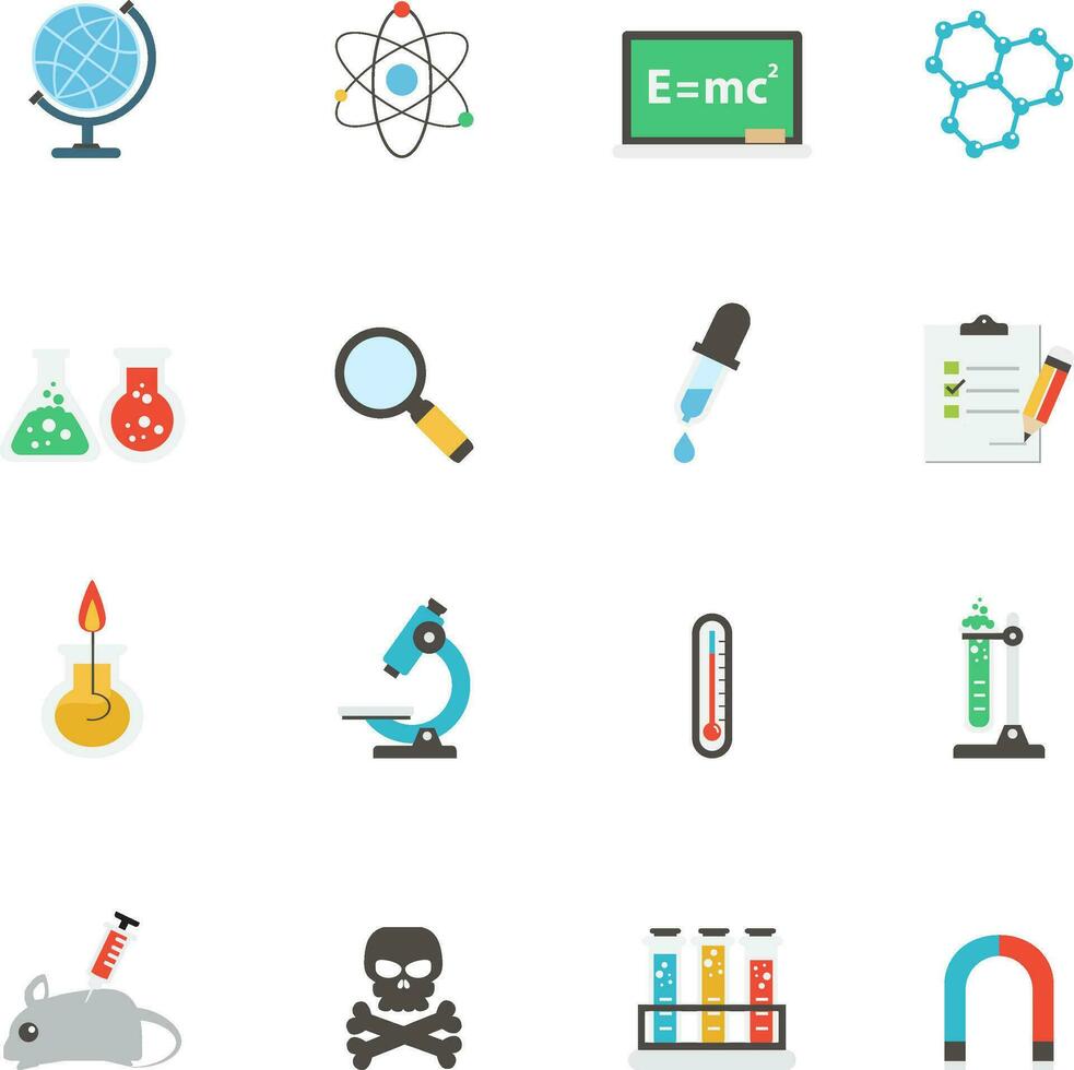 Science Icons set vector