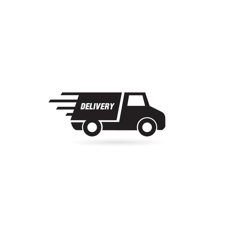 Delivery truck icon isolated vector