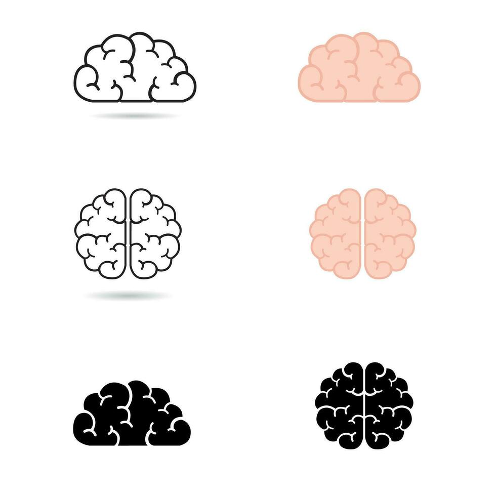 Brain icon on background.vector illustration vector