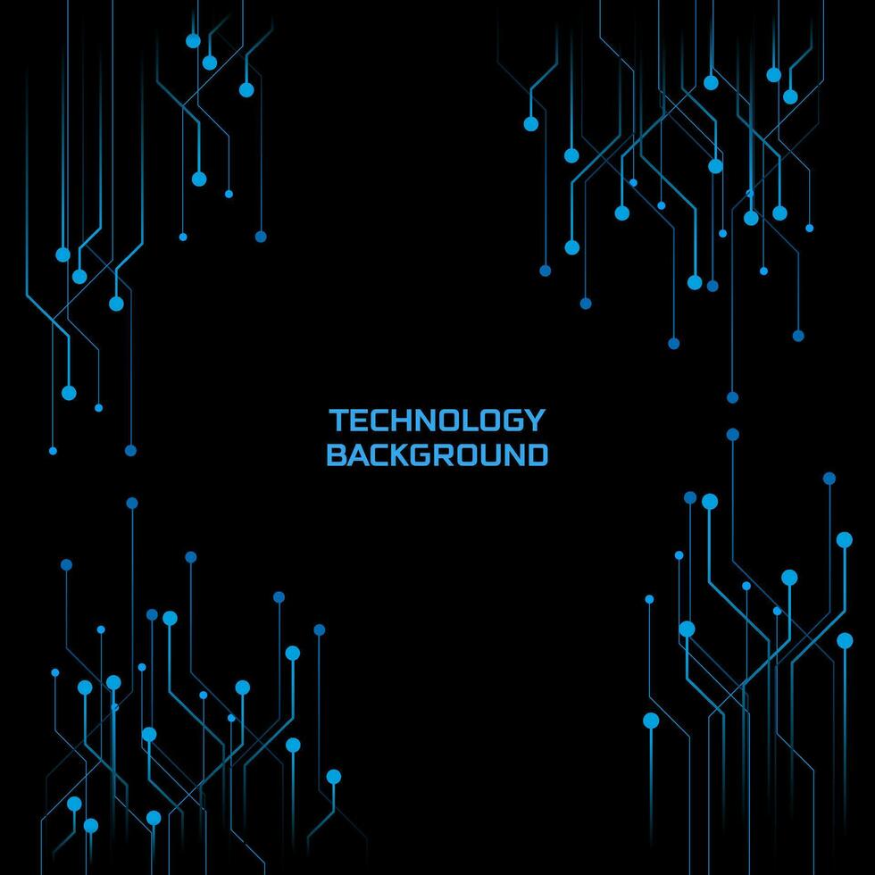 Abstract blue technology background,Futuristic technology style vector