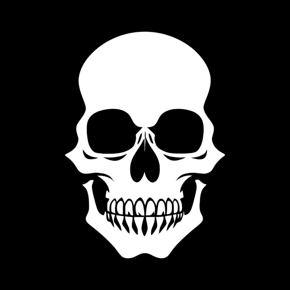 skull bones skeleton logo simple black  tattoo pirate vector