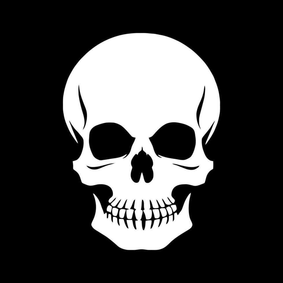 skull bones skeleton logo simple black  tattoo pirate vector