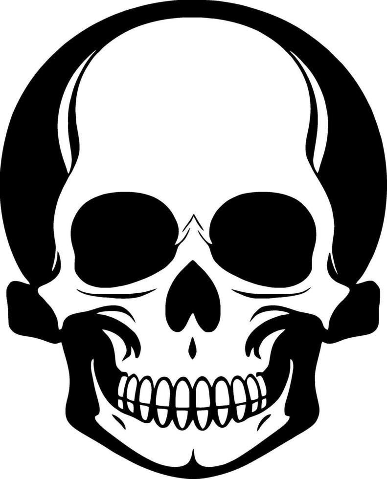 skull bones skeleton logo simple black  tattoo pirate vector