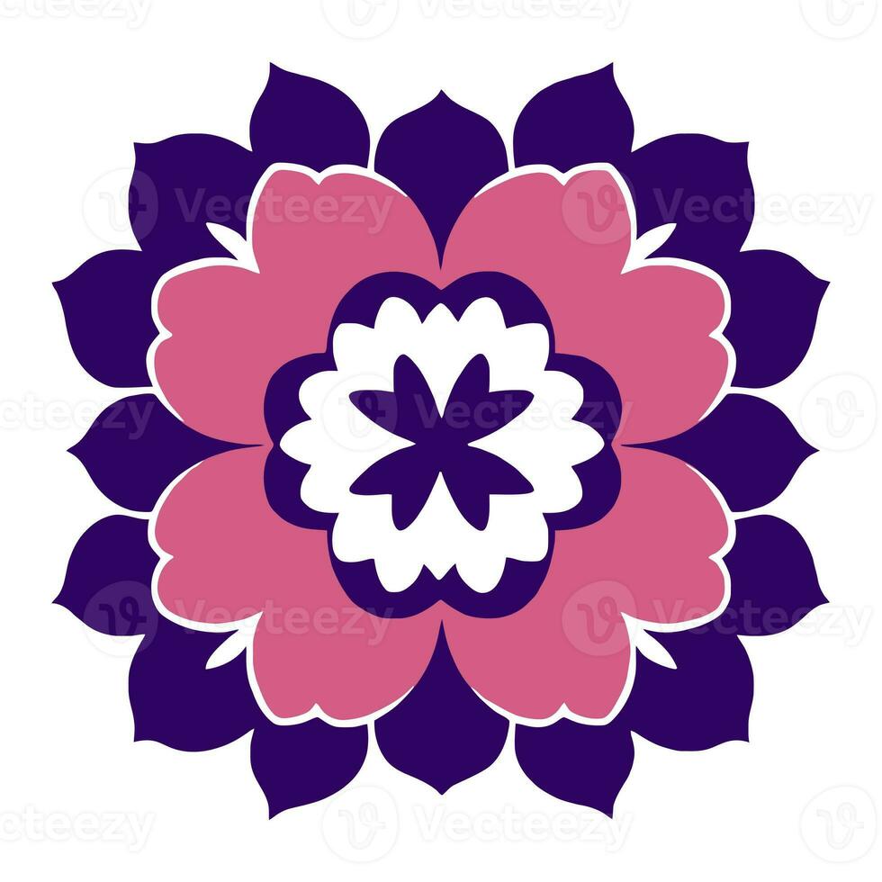 flower logo vector simple abstract flat mandala tattoo plant color blossom floret bloom stencil photo